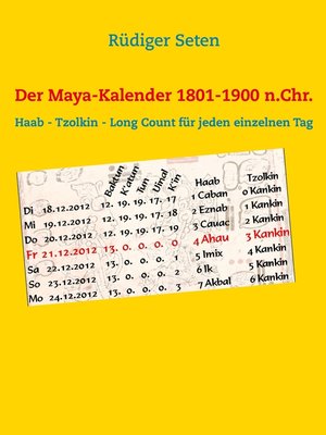 cover image of Der Maya-Kalender 1801-1900 n.Chr.